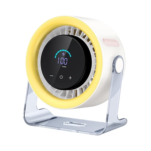 Rechargeable Desk Fan, Small Battery Operated Fan, Portable 120 Rotate Quiet Mini Fan for Kitchen Dorm Home Bedroom Table Office Bathroom