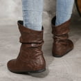 thumbnail image 6 of Guttear Flat Ankle Boots Women's Slouch Boots Low Heel Fall Slouchy Boots, 6 of 8