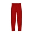 thumbnail image 5 of Fangasis Women Jogger Set Drawstring Two Piece Outfit Long Sleeve Sweatsuits Ladies Loungewear Lounge Sets Athletic Gym Hooded Sweatshirts And Sweatpants Red M, 5 of 6