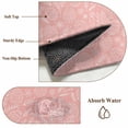 thumbnail image 6 of 3'x5' Area Rugs, Easter Egg Indoor Outdoor Area Rug for Living Room Bedroom, Pink Flowers Leaves Line Hand-draw Washable Bathroom Rugs Kitchen Floor Carpet Mats Home Decor Aesthetic, 6 of 8