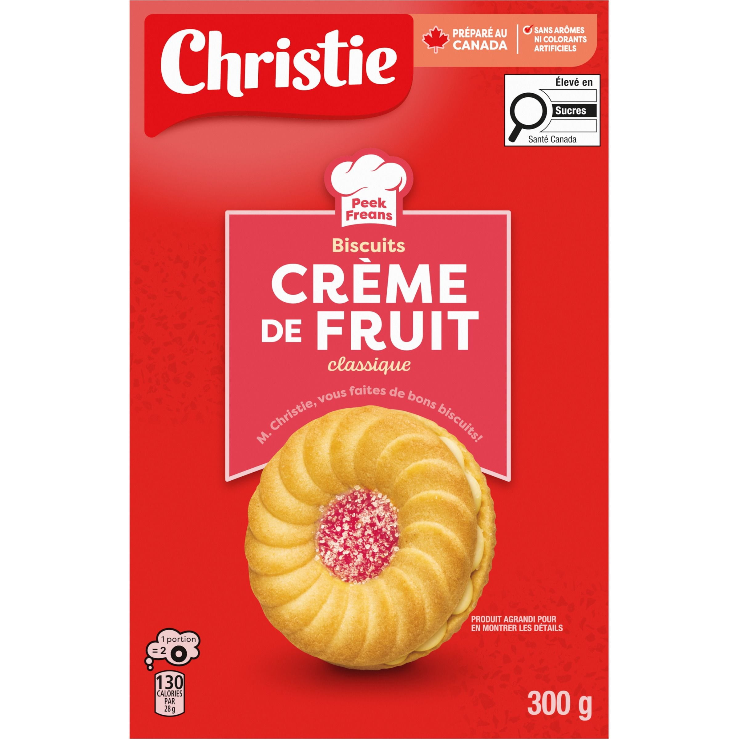 Biscuits crème de fruit de Peek Freans