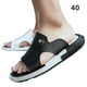 thumbnail image 4 of Sandalias de playa Sonducket 2 piezas Casual Cuero Punta abierta Blanco negro Talla 40, 4 of 6