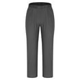 thumbnail image 4 of Mens and Big Men's Mens Pants Elastic Waist Breathable Comfortable Soft Beach Casual Trousers Full Length Pants With Stretch Men's Trousers, 4 of 8