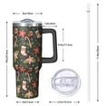 thumbnail image 2 of Christmas Ornaments 40oz Stainless Steel Tumbler with Handle and Straw, Leak Proof Winter Coffee Cup, Holiday Insulated Mug Gifts for Women, 2 of 4