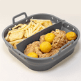 thumbnail image 6 of Air Fryer Silicone Plate Square Reusable Air Fryer Cooking Accessories Foldable 8.5in Airfryer Tool Bakin, 6 of 7