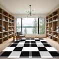 thumbnail image 2 of ODIKA 4'x6' Machine Washable Non-Slip Area Rug, Geometric Black High Traffic Rug, Gray, 1051831, 2 of 7