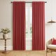 thumbnail image 1 of Juego de cortinas opacas Guken de lino rojo, 229 x 229 cm, 2 paneles, 1 of 7