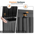 thumbnail image 2 of MINDYES 210 Gallon Deck Box, Mega Outdoor Storage Cabinet for Patio Furniture Cushions, Pool Equipment & Holiday Decor, Black, 2 of 8