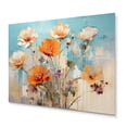 thumbnail image 2 of Designart "Tangerine Azure Cactus Depiction" Floral Metal Wall Art Prints, 2 of 5