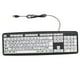 thumbnail image 1 of Teclado con cable USB para usuarios de baja visión con teclas blancas grandes Letras negras para hombres de edad avanzada Abanopi  Teclado, 1 of 6