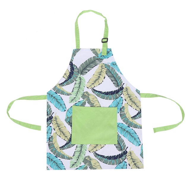 Daboolka Delantal con bolsillos de algodón para niños, manualidades, horneado, chef, cocina, delantal para barbacoa