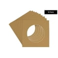 thumbnail image 2 of Rattan Acid Free 7x7 Cirlce Picture Frame Mat with White Core Bevel Cut for 5x5 Pictures - Fits 7x7, 2 of 3