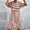 A01714-Pink, variant on CALAFEBILA Sundresses for Women 2025 Mid Bell Sleeve Striped Knee Length Sun Dress Pockets Long Boho Dresses