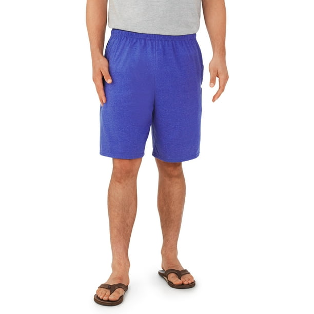 Fruit of the Loom Men's Platinum Jersey Shorts with Side Pockets