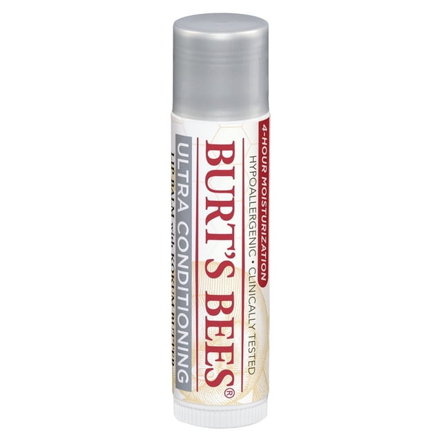Bálsamo labial Burt's Bees, hidratante durante todo el día, 100% natural