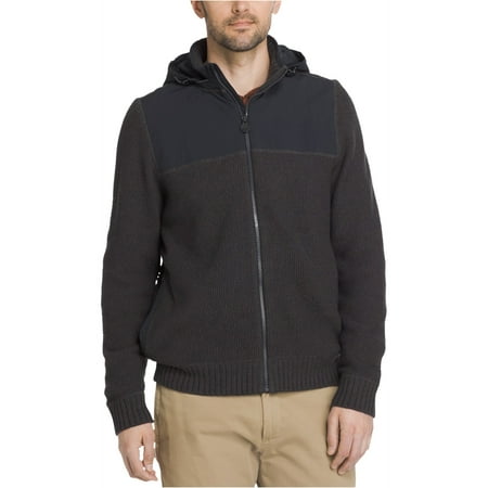 G.H. Bass & Co. Mens Sierra Full-Zip Hoodie Sweatshirt, Grey, Large ...