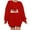 1-Red, variant on Crewneck Sweatshirts Women Graphic Halloween Long Sleeved Sweatshirt Oversized Cute Ghost Print Spooky Season Holiday Party Sweater Fall Winter Pullover Top Red 2XL