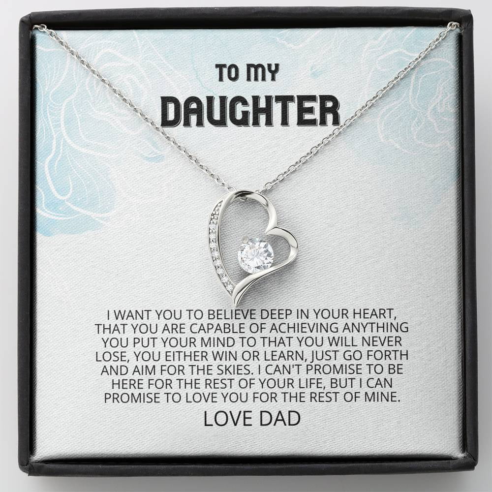 ShineOn Fulfillment Daughter, Believe Deep Forever Love Necklace
