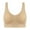 Beige, variant on VerPetridure Sports Bras for Women Plus Size Ladies Traceless Comfortable One-piece No Underwire Vest Breathable Gathering Bra Woman Underwear