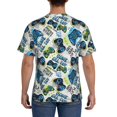 thumbnail image 3 of Vsdgher Game All Day Print Men's Dry Fit Mesh Athletic Shirts Moisture Wicking Tennis T-Shirt Tops, 3 of 9