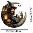 thumbnail image 2 of Colgador acrílico de bruja de Halloween para la ventana de casa, adorno gótico para fiestas, decoración colgante artística, 2 of 4