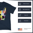 thumbnail image 4 of Tee Hunt Dean Russo Cute Chihuahua T-Shirt Neon Colorful Dog Men's Tee, Navy Blue, Medium, 4 of 5