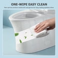 thumbnail image 2 of Dual-Flush One Piece Toilet,1.1/1.60 GPF Water-Saving Elongated Comfort Height Floor Mounted Toilet,Soft Closing Seat,Gloss White, 2 of 7