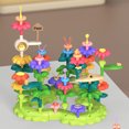 thumbnail image 3 of 42pcs Garden Flower Building Toys Set Early Educational Bright Color Brain Training Flower Stacking Toys Set, 3 of 8