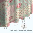 thumbnail image 6 of Pioneer Flower Floral Print Pattern Shower Curtain 84"x72", Bathroom Decorative Shower Curtain Set with 12 Hooks, Waterproof Washable, 6 of 6