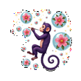 thumbnail image 5 of Cartoon Monkey Stickers, Waterproof Monkey Sticker for Water Bottle Laptop Phone Cases Planner Skateboard Luggage Helmet Party Favor Decor, Ideal for Adults Teens Teacher Rewards, 5 of 9