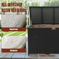 thumbnail image 5 of Outdoor Storage Box 125 Gallon Large Deck Boxes Waterproof Wicker Patio Bin for Toy Pool Garden Cushion, 5 of 5