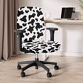 thumbnail image 3 of ZUXONGSY Cow Print Office Chair Cover Set of 2 Piece Mid Back Chair Covers Expandable Computer Desk Chair Seat Cover Replacement Furniture Protector for Family Friends, 3 of 7