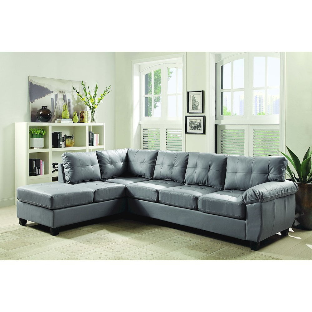 Glory Furniture Gallant Sectional in Gray Color