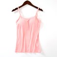 thumbnail image 1 of Camisola deportiva de verano para mujer con almohadilla para el pecho integrada, tirantes finos ajustables para los hombros, 1 of 6