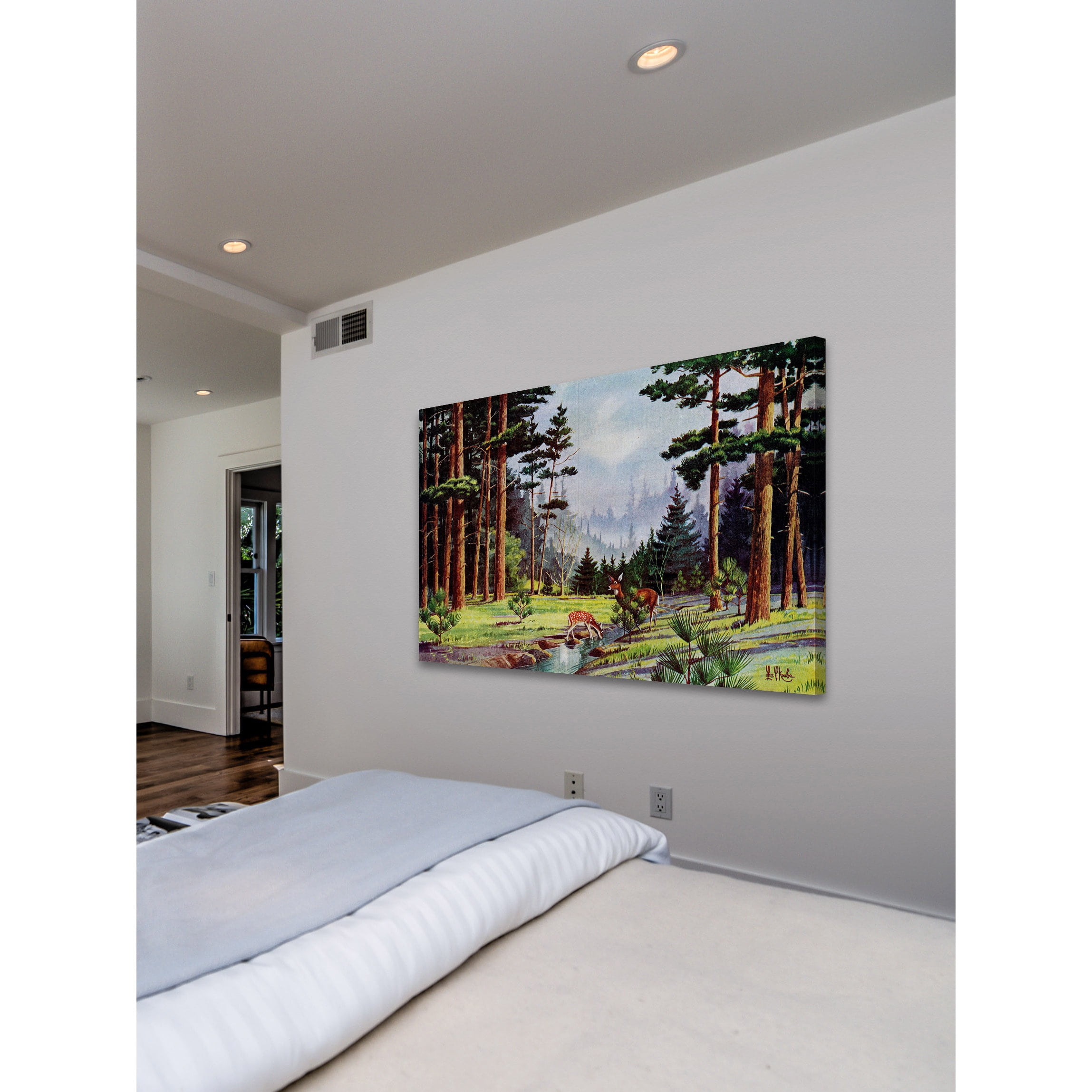 "Minnesota Woods" Painting Print on Wrapped Canvas