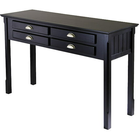 Timber Console Table, Black