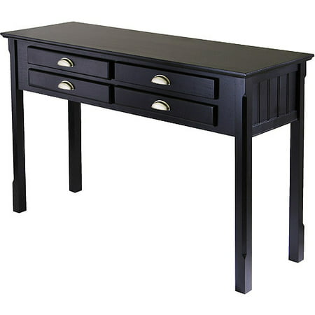 Timber Console Table, Black