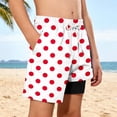 thumbnail image 4 of hengsof Boys' Summer Printed Beach Swim Trunks Stylish Double Layered Comfortable Beach Sports Casual Shorts with Pockets, 4 of 5