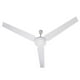 thumbnail image 3 of Ventilador de Techo 140cm Metálico Benelux 5 Velocidades Motor Grande Tipo Industrial Blanco 3 Aspas Control De Pared 65W, 3 of 9