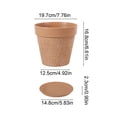 thumbnail image 3 of Yakvarog 7.7" Round Plastic Flower Pots with Tray, Vintage Embossed Vine Planter, Lightweight Durable Ceramic-Look Pot for Indoor Outdoor Plants, Succulents, Herbs, Home Garden Decor, 3 of 6