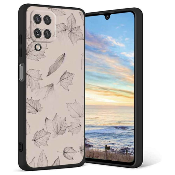 Compatible with Samsung Galaxy A12 Phone Case, Leaves-2 Case Men Women, Flexible Silicone Shockproof Case for Samsung Galaxy A12