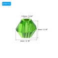 thumbnail image 2 of Uxcell 1600Pcs 4mm Bicone Glass Beads Small Faceted Green, 2 of 6