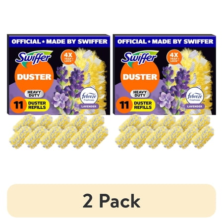 (2 pack) Swiffer Heavy Duty Duster Refill, Lavender 11 Count
