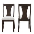 thumbnail image 6 of New Classic Furniture Chestnut Ridge Wood Dining Chair in Brown (Set of 2), 6 of 9