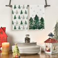 thumbnail image 6 of SOME THING Xmas Tree Merry Christmas Kitchen Towels Dish Towels, 18x26 Inch Holiday Snowflakes Winter Decoration Hand Towels Set of 2, 6 of 6