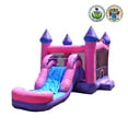thumbnail image 3 of JumpOrange Commercial Grade Inflatable Pricess Bricks Athletic Bounce House with Slide Combo and Blower, Party Combo Moonwalk, 3 of 7