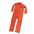 thumbnail image 1 of Disfraz de Halloween, disfraz de prisionero novedoso para hombre, completo, uniforme de prisión L, 1 of 9