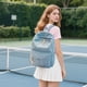 thumbnail image 5 of Mochila Escolar Femenina Estilo Coreano para Estudiantes de Secundaria, Personalizada, de Terciopelo a Rayas, Estilo Universitario., 5 of 6