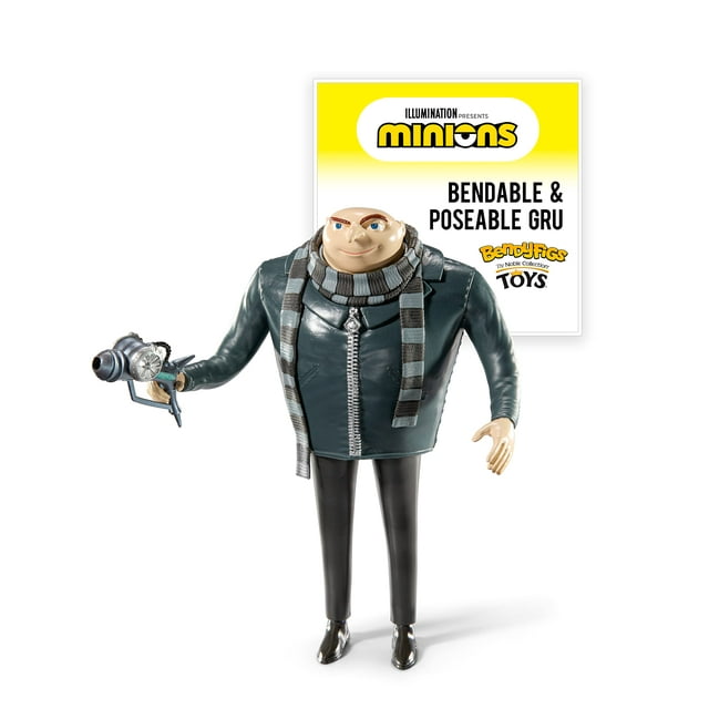 Figura de colección BendyFigs Minions Felonius Gru de 15 cm