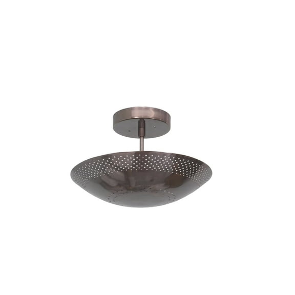 3 Light Mini Perforated Elegant Ceiling Flushmount light Pendant Mid Century Modern Raw Brass Sputnik chandelier light Fixture.